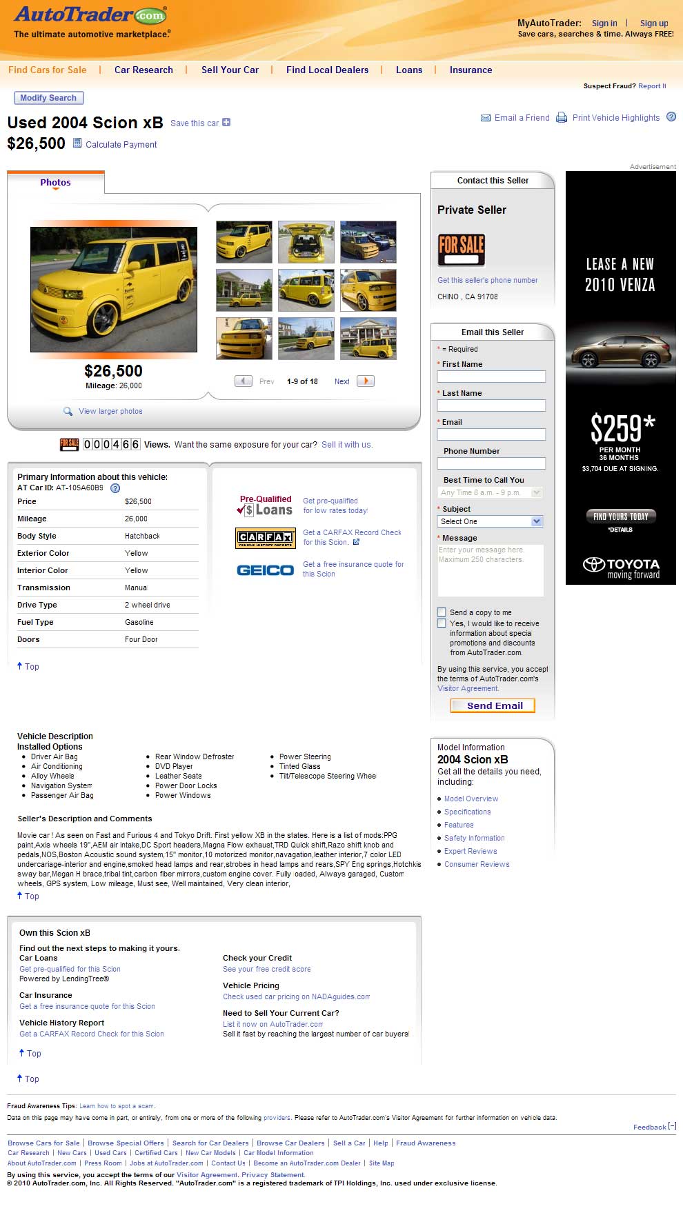 Auto Trader Online.